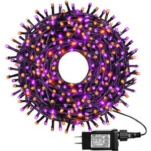 500 LED Halloween Lights, 164FT 8 Lighting Modes Plug in Waterproof Fairy Lights